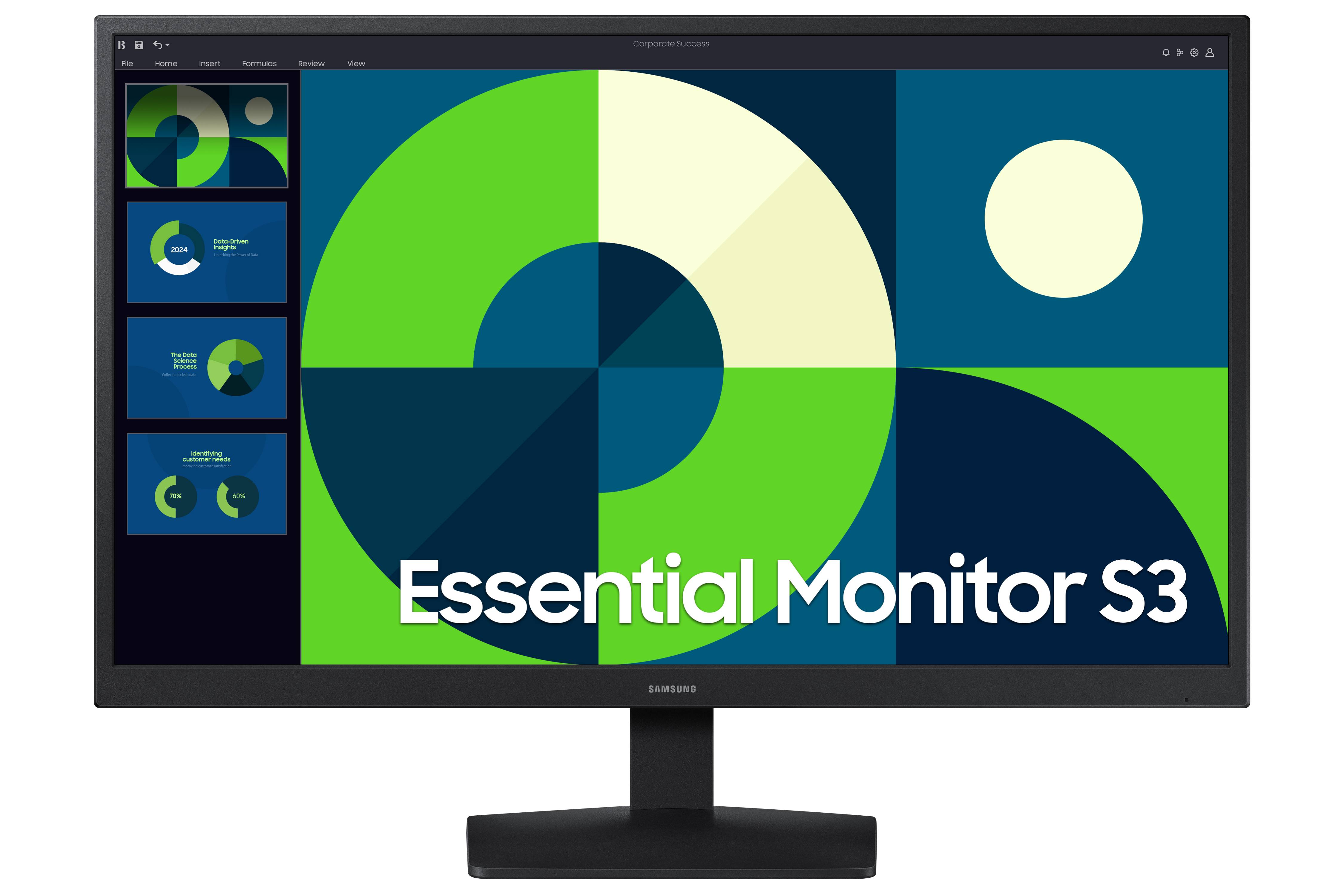 Monitor Samsung Essential S3 - S31D, 24 pulgadas, FHD, FLAT, 75Hz, 5ms, LS24D310EALXZX Monitor Samsung Essential S3 - S31D, 24 pulgadas, FHD, FLAT, 75Hz, 5ms, LS24D310EALXZX